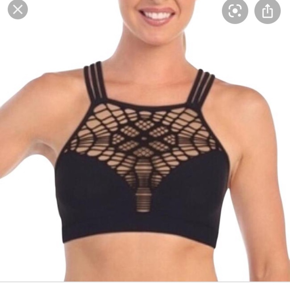 LF black dream catcher bra